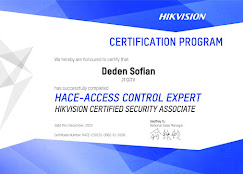 Sertifikat Hikvision Akses Kontrol